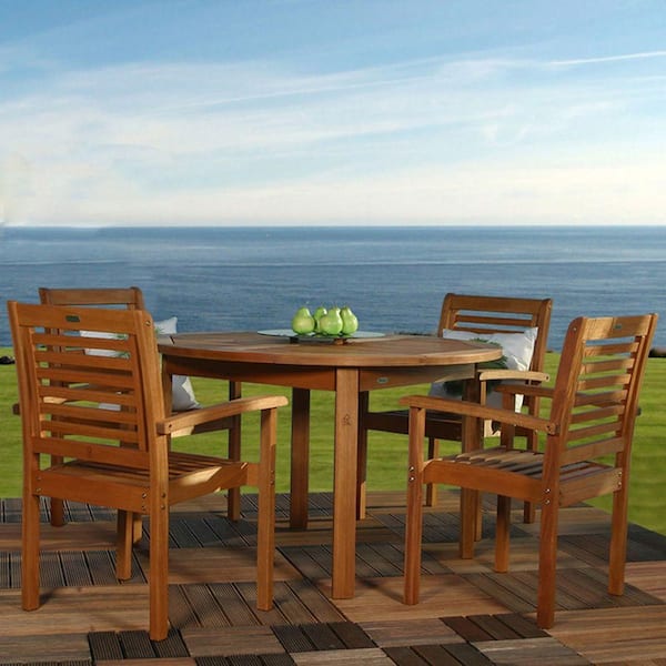 Milano 5-Piece Round Patio Dining Set