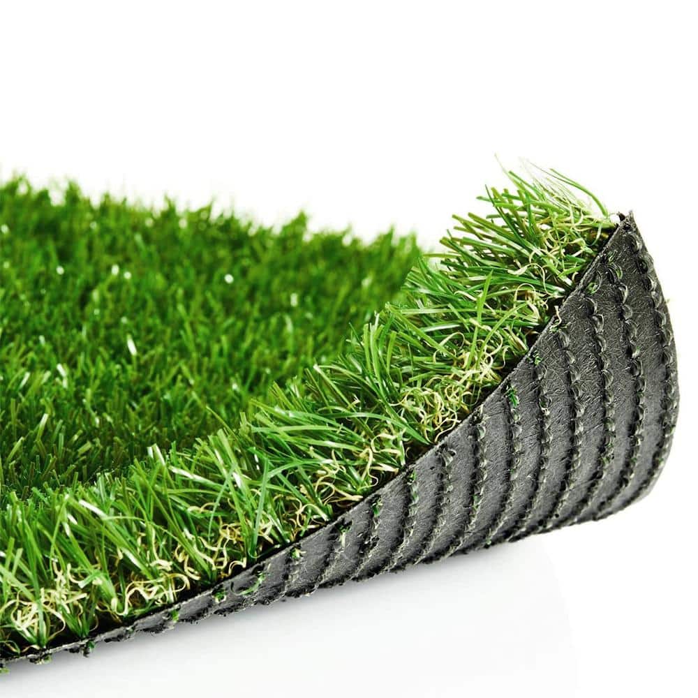 Premium Deluxe 1.38 in. Pile Height 4 ft. W x Cut to Length Green Artificial Grass Turf price history on PriceWatchPro
