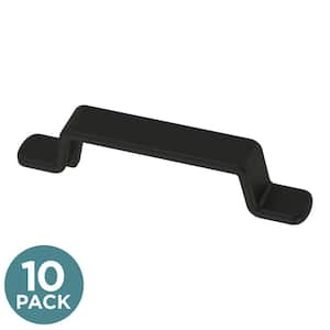 Uniform Bends 3 in. (76 mm) Modern Matte Black Cabinet Pulls (10-pack)
