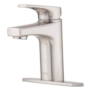 Ferris Single Hole Single-Handle Bathroom Faucet in Spot Defense Brushed Nickel