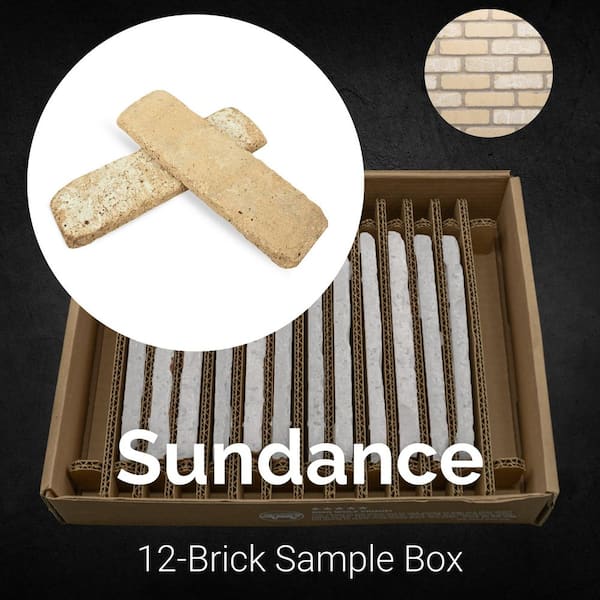Old Mill Brick Sample Box Sundance Thin Brick 7.625 in. x 2.25 in. x 0.5 in.