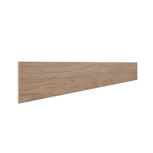 Sinclair 91.5 in. W x 0.25 in. D x 4.5 in. H Toe Kick in Shaker Light Oak