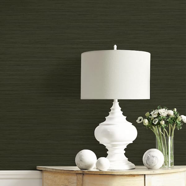 60.75 sq. ft. Sage Lohja Embossed Vinyl Unpasted Wallpaper Roll