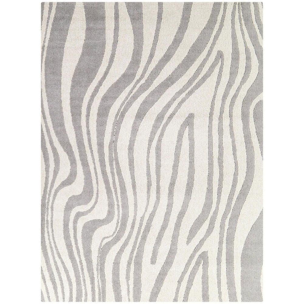 Leonor Grey 7 ft. 10 in. x 10 ft. Striped Area Rug price history on PriceWatchPro