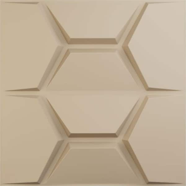 Ekena Millwork 19-5/8"W x 19-5/8"H Colony EnduraWall Decorative 3D Wall Panel, Smokey Beige (Covers 2.67 Sq.Ft.)