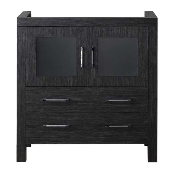 Virtu USA Dior 32 in. W Bath Vanity Cabinet Only in Zebra Gray