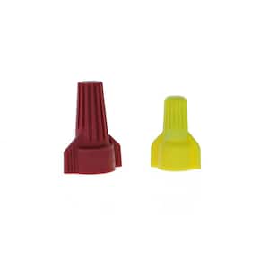 Wing-Twist Wire Connectors WT51 Yellow and WT52 Red (Standard Package, 4 Jars of 150)