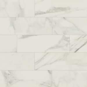 Perpetuo Brilliant White 4 in. x 12 in. Glazed Ceramic Wall Tile (10.64 sq. ft./case)