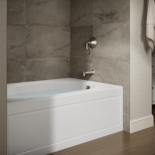 Windward 60 in. x 42 in. Soaking Bathtub with Right-Hand Drain in White
