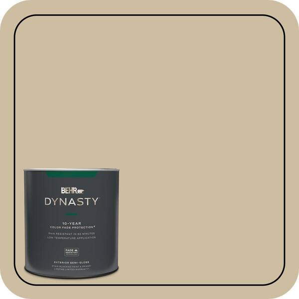 BEHR DYNASTY 1 qt. #PPU8-10 Rye Bread Semi-Gloss Enamel Exterior Stain-Blocking Paint & Primer