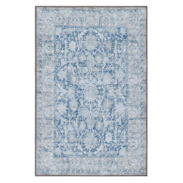 Paloma Blue 2 ft. 7 in. x 3 ft. 11 in. Ornamental Indoor Area Rug