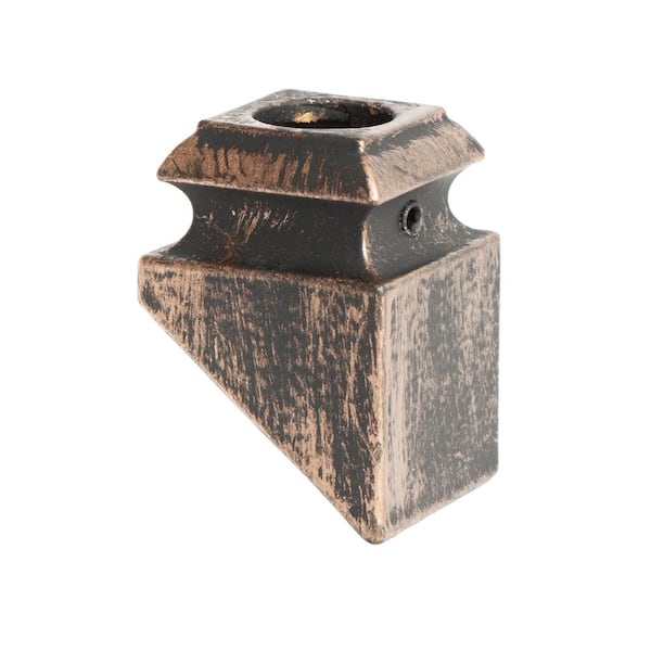 HOUSE OF FORGINGS Oil Rubbed Bronze 16.3.51 Angled Base Shoes for 5/8 in. Round Monte Carlo Balusters