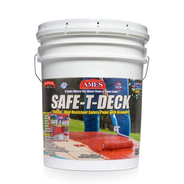 Ames Safe-T-Deck 5 gal. Tan Slip Resistant Waterproof Deck Coating