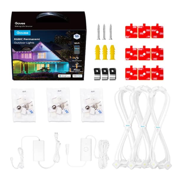  Govee 50ft Outdoor Ground Lights Bundle with Govee