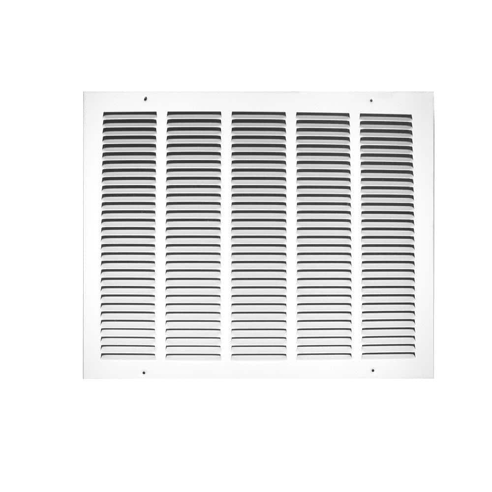 Everbilt 12 in. x 12 in. Aluminum Fixed Bar Return Air Filter Grille in  White EA29012X12 - The Home Depot