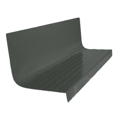 Vantage Circular Profile Black Brown 20.4 in. x 72 in. Rubber Square Nose Stair Tread