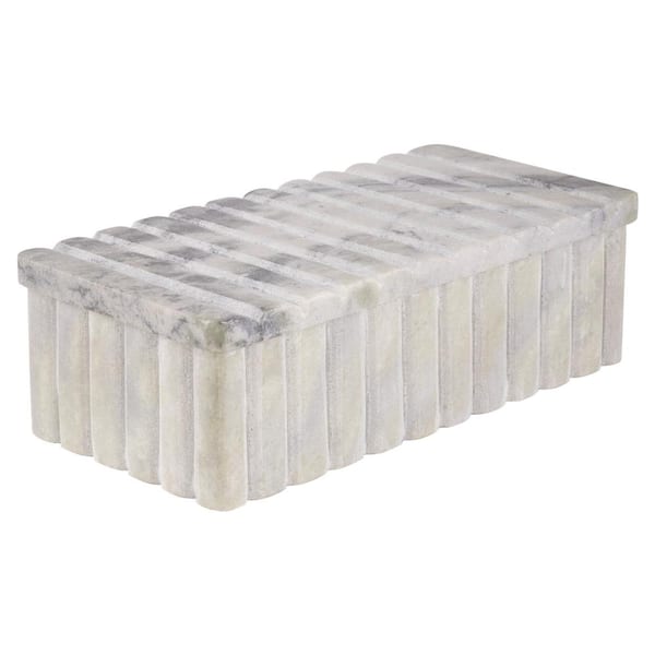 Cuba Green Onyx Marble Decorative Box: 10 in. L x 5 in. W x 3 in. H