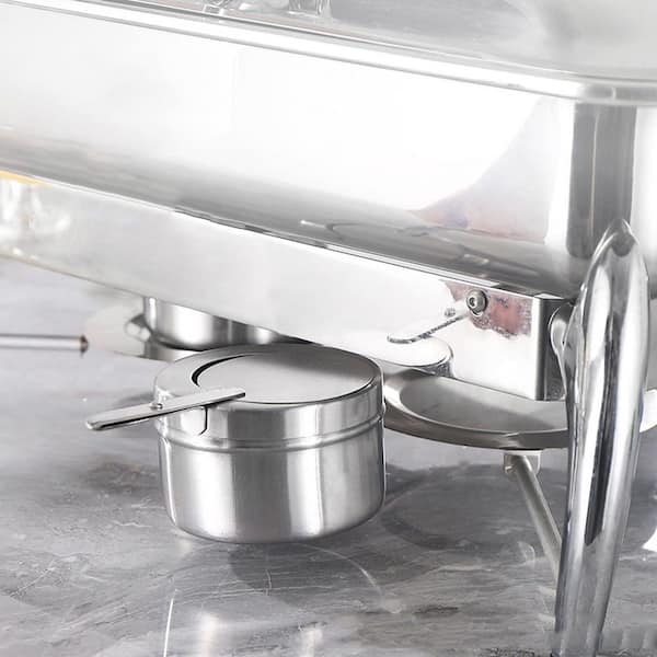 Numhew 8-Pack 3.5 in. Stainless Steel Chafing Fuel Holder with
