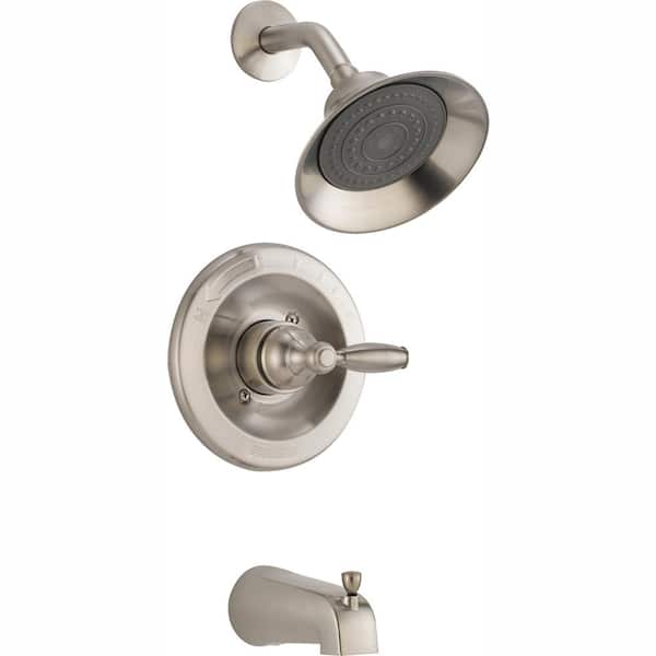 Peerless Claymore Single-Handle Tub and Shower Faucet Trim Kit in Brushed Nickel (Valve Not Included)
