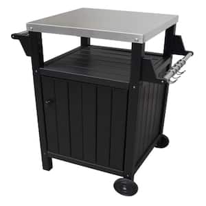 HDPE Barbecue/Grill Plastic Outdoor Side Table with 304 Stainless Steel Top