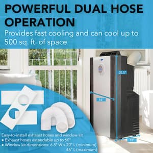 14000 BTU Portable Air Conditioner with Dehumidifier and 3M Filter