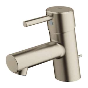 Concetto Single Hole Single-Handle Bathroom Faucet with Drain Assembly in Brushed Nickel
