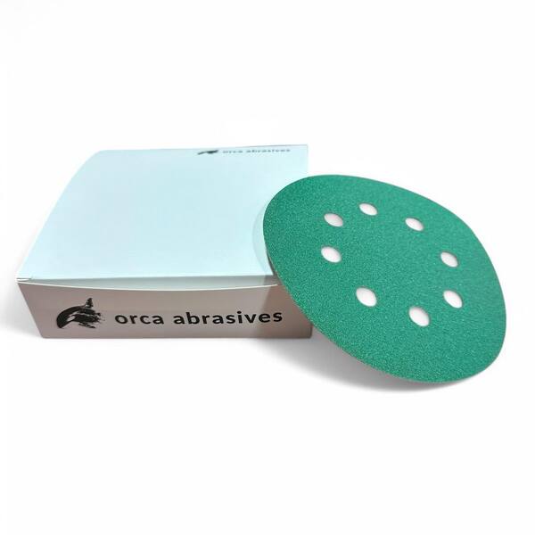 Unbranded - Green 5 in. 320 Grit Sanding Disc Extra Fine (25-Pack)