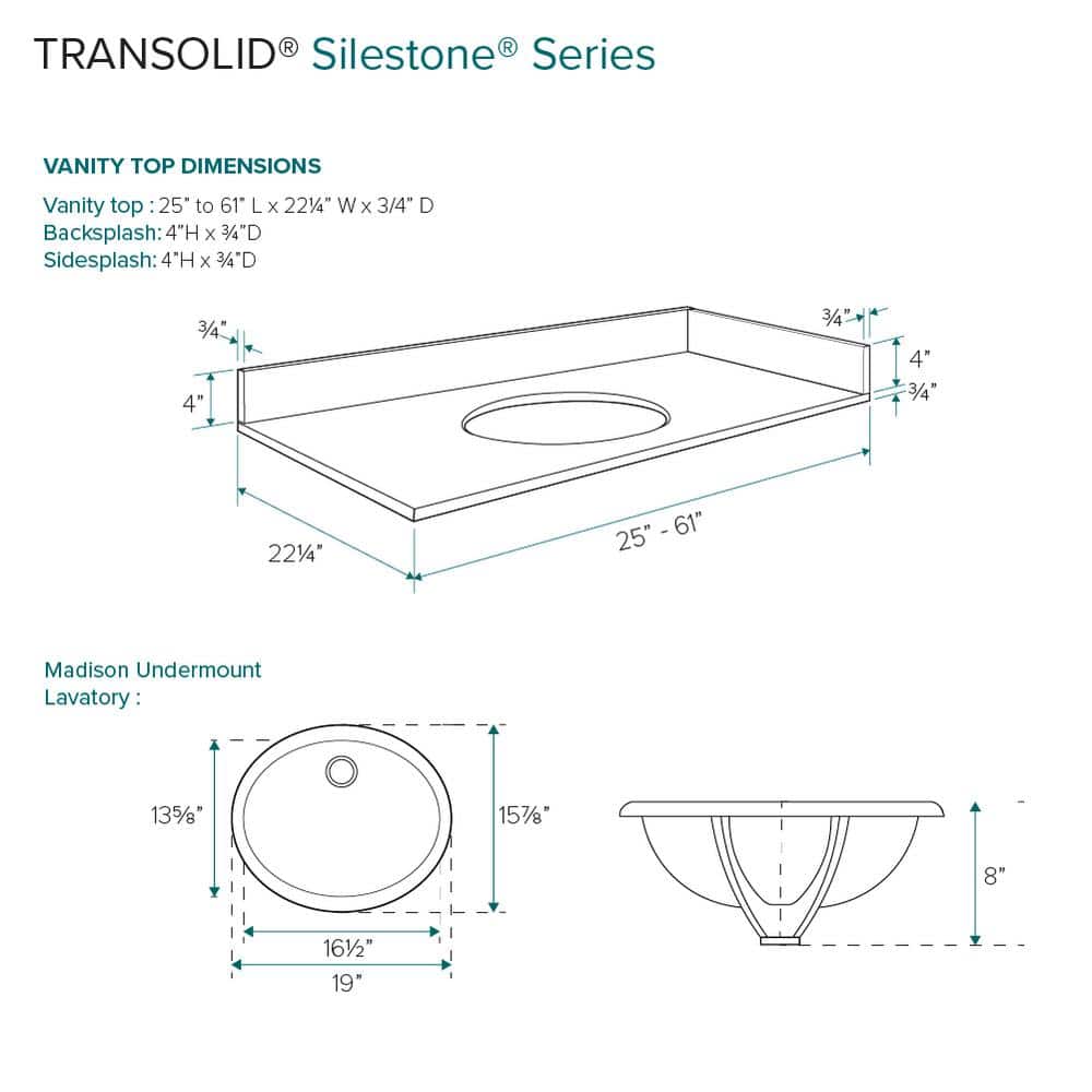 31.5'' Statuario Quartz Single Bathroom Vanity Top with Sink