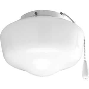 Fan Light Kits Collection 1-Light White Ceiling Fan Light Kit