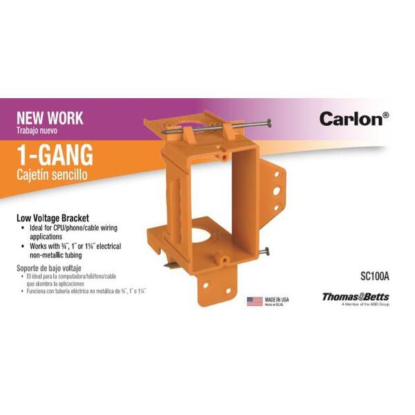 1-Gang Low-Voltage Bracket