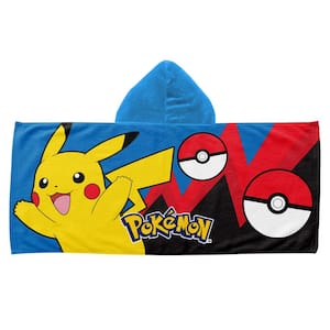 Pokemon Bounce and Bolt Hooded Multi-Colored Youth Beach Towel