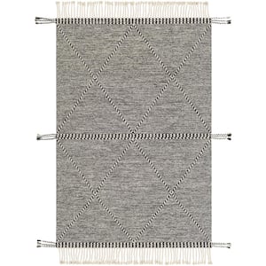 Zanafi Black/Cream Global 2 ft. x 3 ft. Indoor Area Rug