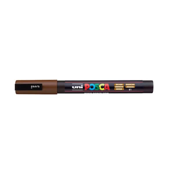 POSCA PC-3M Fine Bullet Paint Marker, Brown