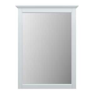 Home Decorators Collection Everett 24 W x 32 H Inch Framed Wall Mirror (White)