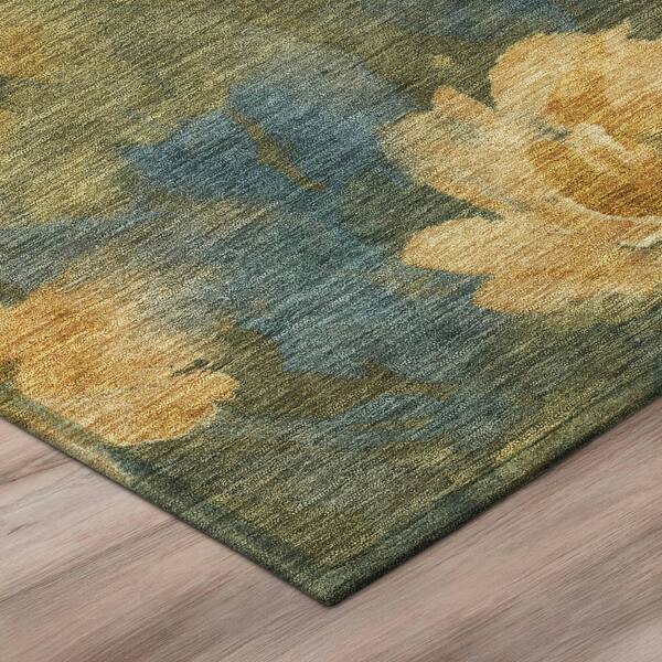 Chantille Machine Washable Indoor/Outdoor Abstract ACN3022 Blue 9 ft. x 12 ft. Area Rug