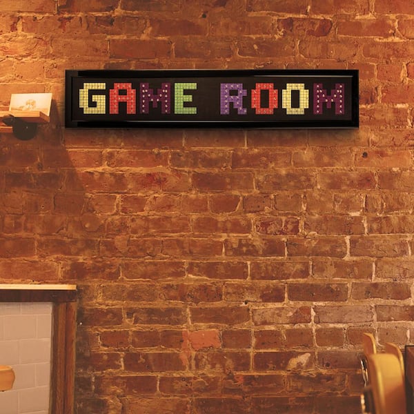 Crystal Art Gallery Game Room Framed LED Sign