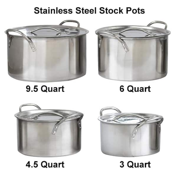 3-Pc. Stainless Steel Stockpot Set