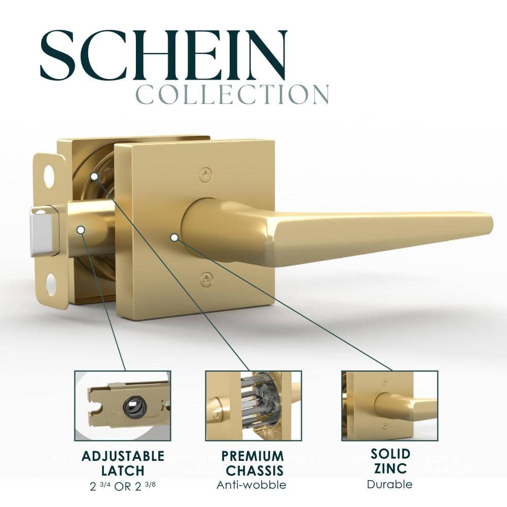 Schein Passage Door Handle - 1 Pack No Lock, Satin Brass price history on PriceWatchPro