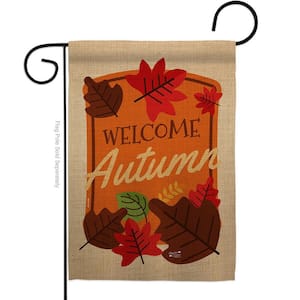 13 in. x 18.5 in. Welcome Autumn Garden Flag Double-Sided Fall Decorative Vertical Flags