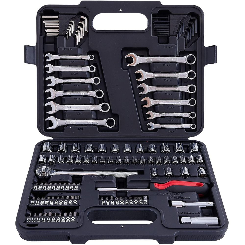 121 Piece Mechanic Tool Set, SAE and Metric Socket Wrench Kit for Automotive, Home, and General Repairs price history on PriceWatchPro