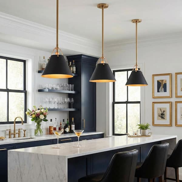 Uolfin Modern Farmhouse Dome Kitchen Island Pendant Lighting Taine