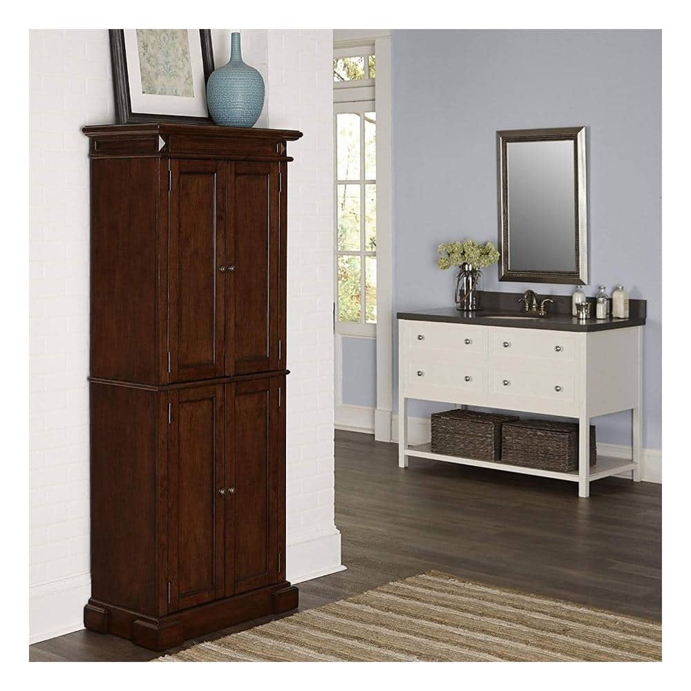 Americana Cherry Wood Pantry with Adjustable Shelving