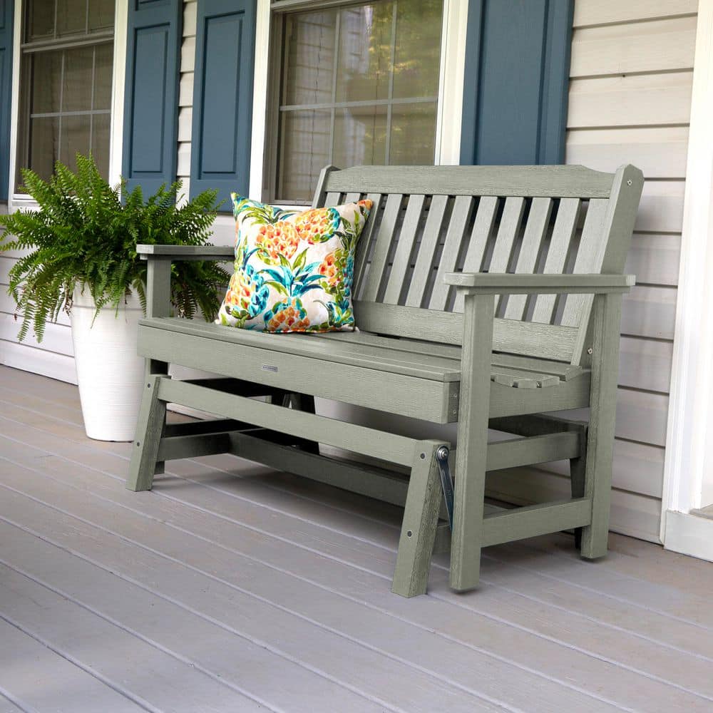 Lehigh 48 in. 2-Person Eucalyptus Recyled Plastic Outdoor Glider price history on PriceWatchPro