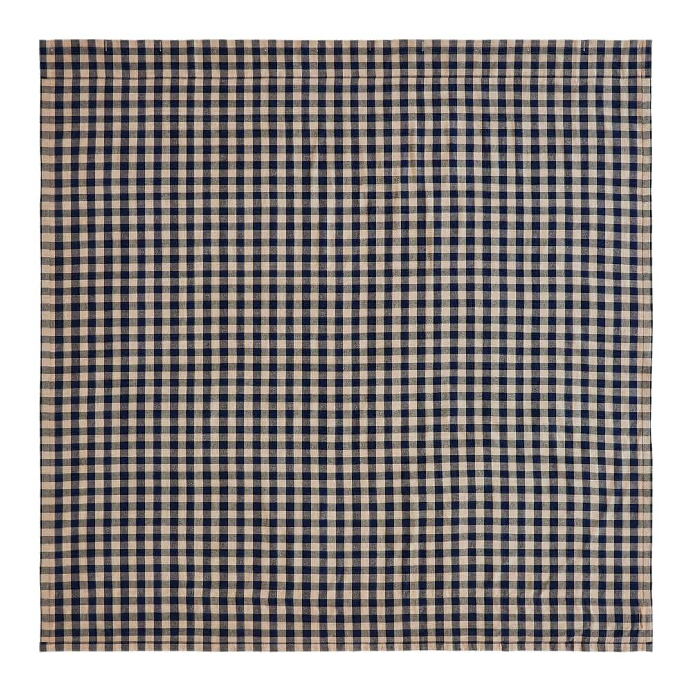 Navy and Khaki Cotton Americana Shower Curtain 72x72