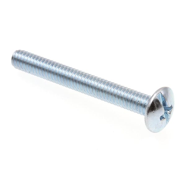 Prime-Line #8-32 x 1-3/8 in. Zinc Plated Steel Phillips/Slotted Combination Drive Truss Head Machine Screws (100-Pack)