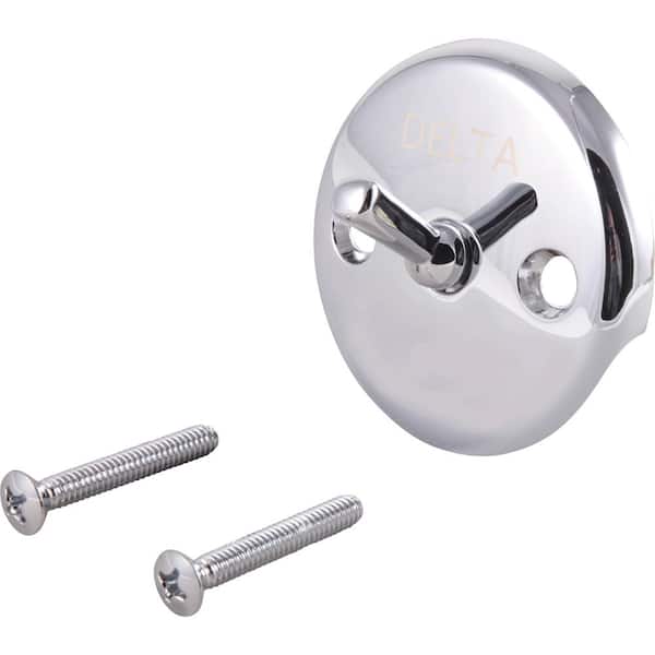 Delta Classic Overflow Plate and Screws in Chrome