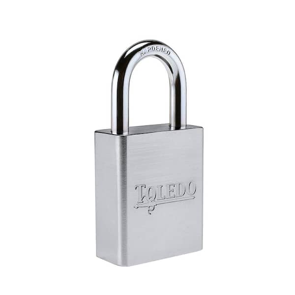 TOLEDO Solid Aluminum Keyed Padlock Silver