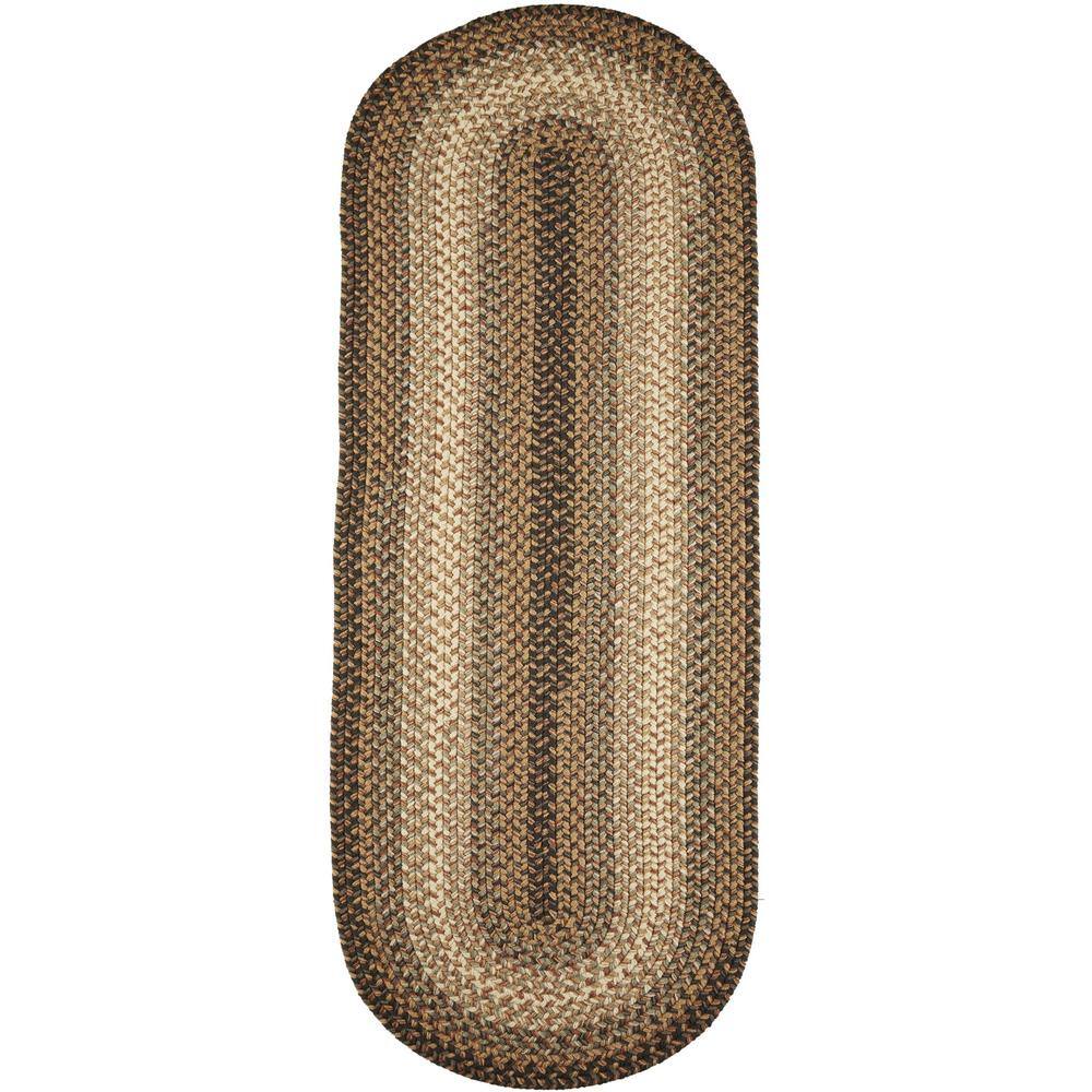 Ombre Taupetone 2 ft. x 6 ft. Indoor/Outdoor Braided Runner Rug price history on PriceWatchPro