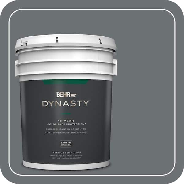 BEHR DYNASTY 5 gal. #PPU18-03 Antique Tin Semi-Gloss Exterior Stain-Blocking Paint & Primer