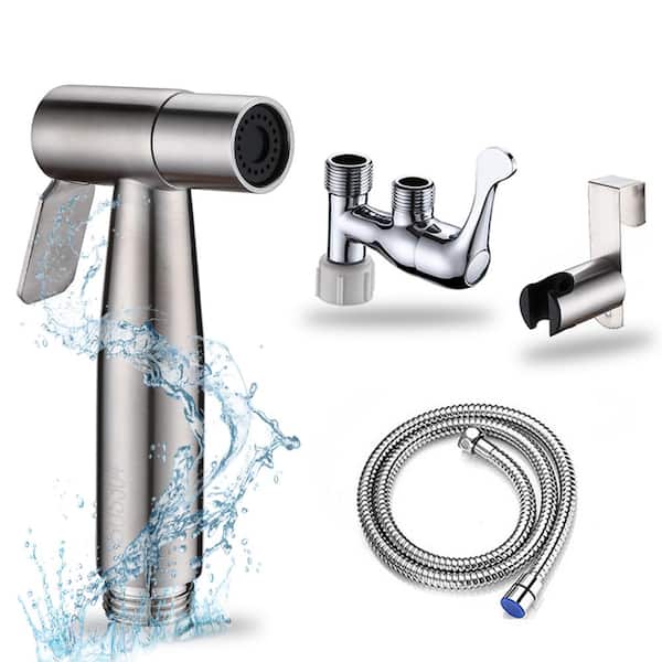 Toswin Non-Electric Handheld Bidet Attachment in Stainless Steel